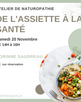 Naturopathie - De l'assiette à la santé
