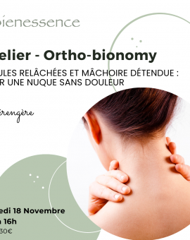 Atelier d'Ortho-Bionomy® - Epaules relâchées et mâchoires détendues : pour une nuque sans douleur