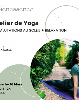 Atelier de Yoga - 54 salutations au soleil + relaxation