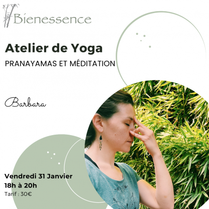 Atelier de Yoga - Pranayamas et méditation