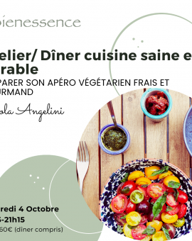 Atelier / Dîner Cuisine Saine et Durable