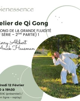Atelier de Qi Gong - Qi Gong de la grande fluidité (5ème série – Deuxième partie) 1