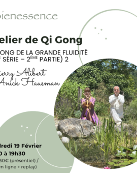 Atelier de Qi Gong - Qi Gong de la grande fluidité (5ème série – Deuxième partie) 2