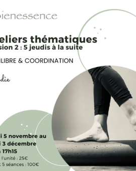 Ateliers thématiques - Session 2 : Equilibre et coordination